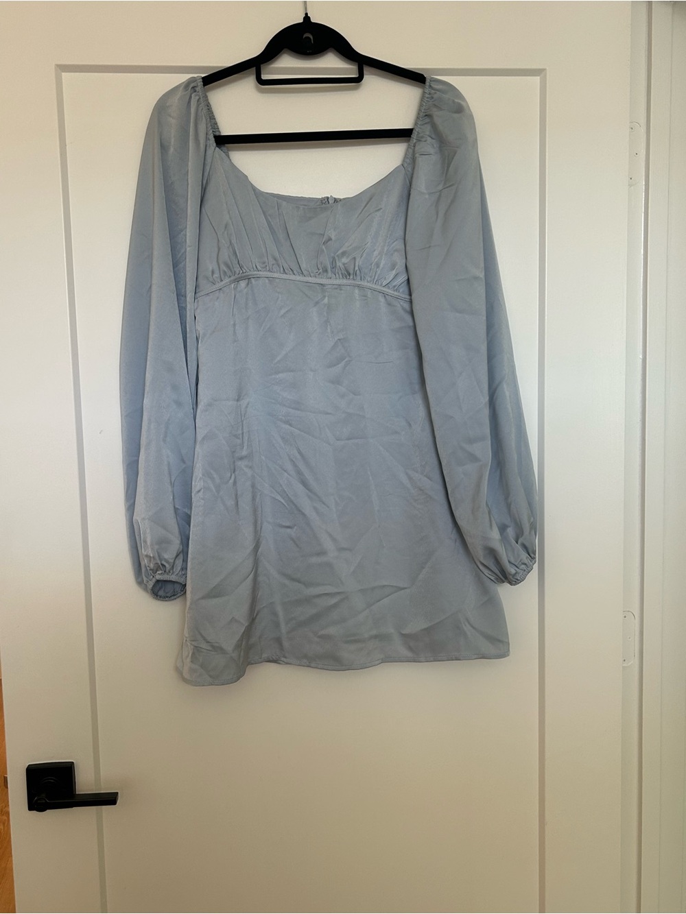 Altar'd State Light Blue Long Sleeve Mini Dress